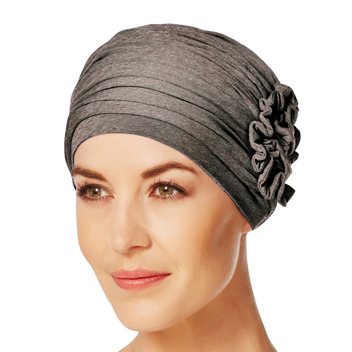 Turban HocLotus 0084 Warm brown melange