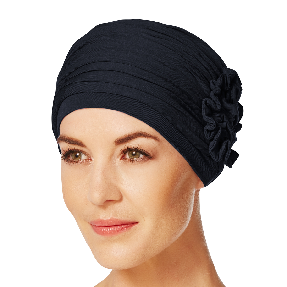 HocLotus Turban 0391 Blue Melange