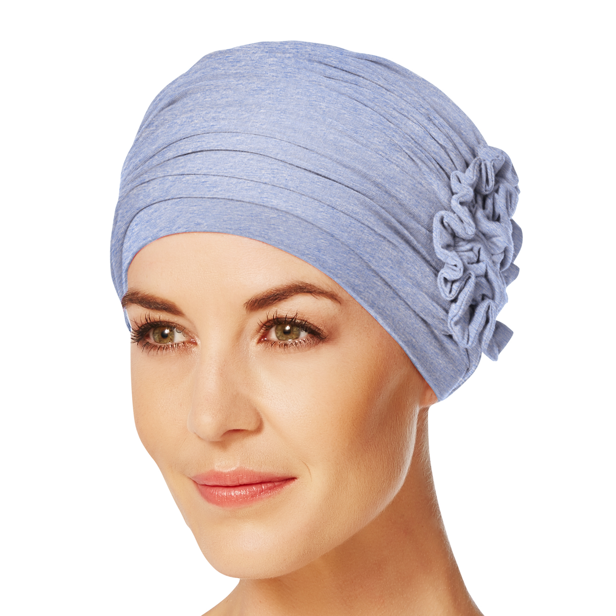 HocLotus Turban 0469 Light Blue Melange