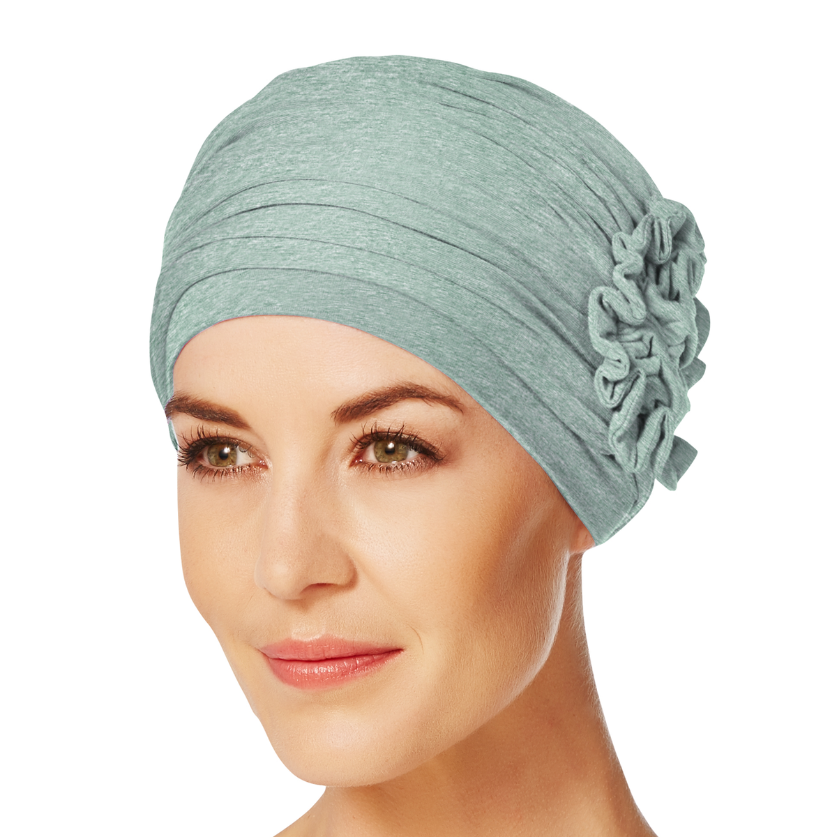 HocLotus Turban 0470 Aqua Green Melange