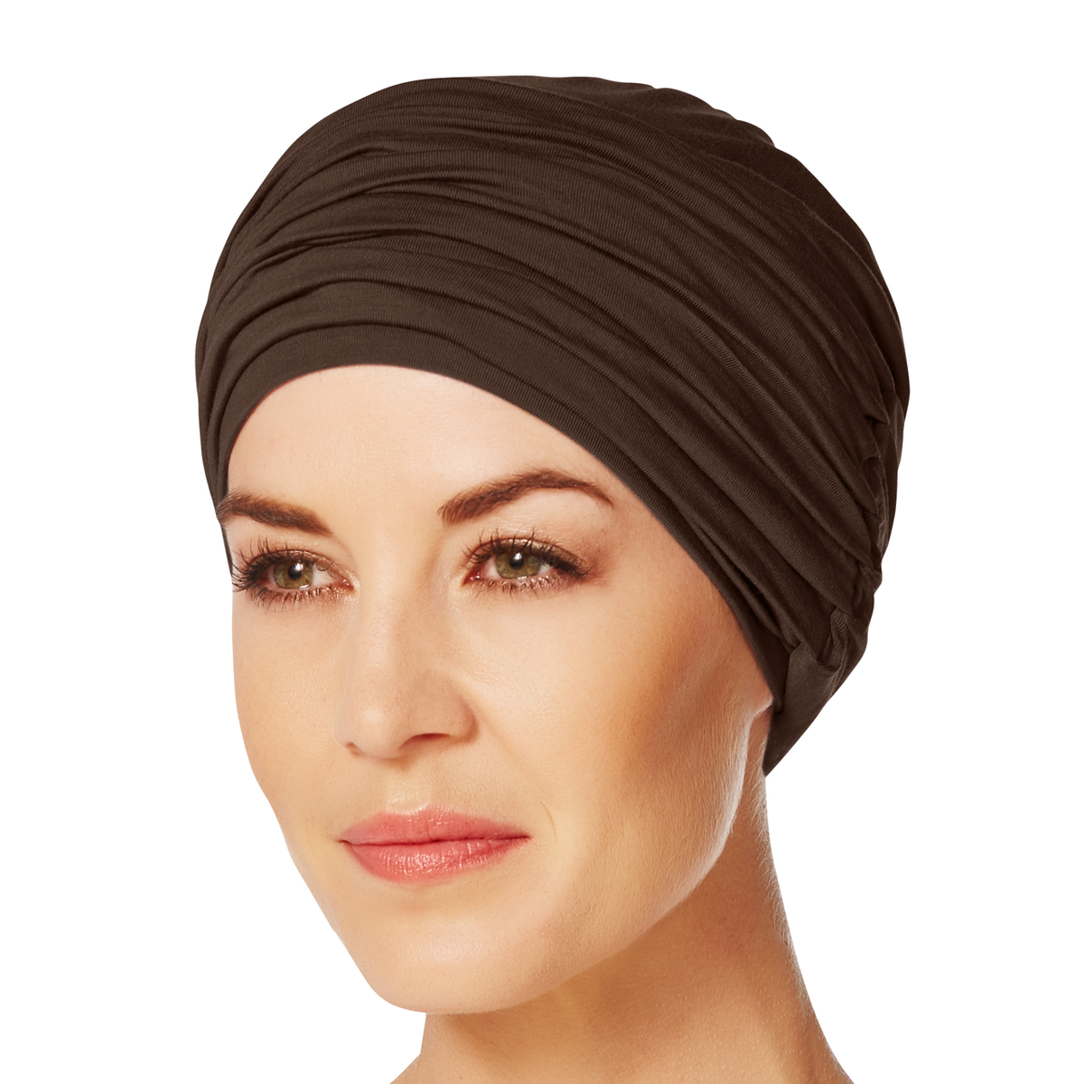 HocKarma Turbante con fascia 0265 Marrone scuro