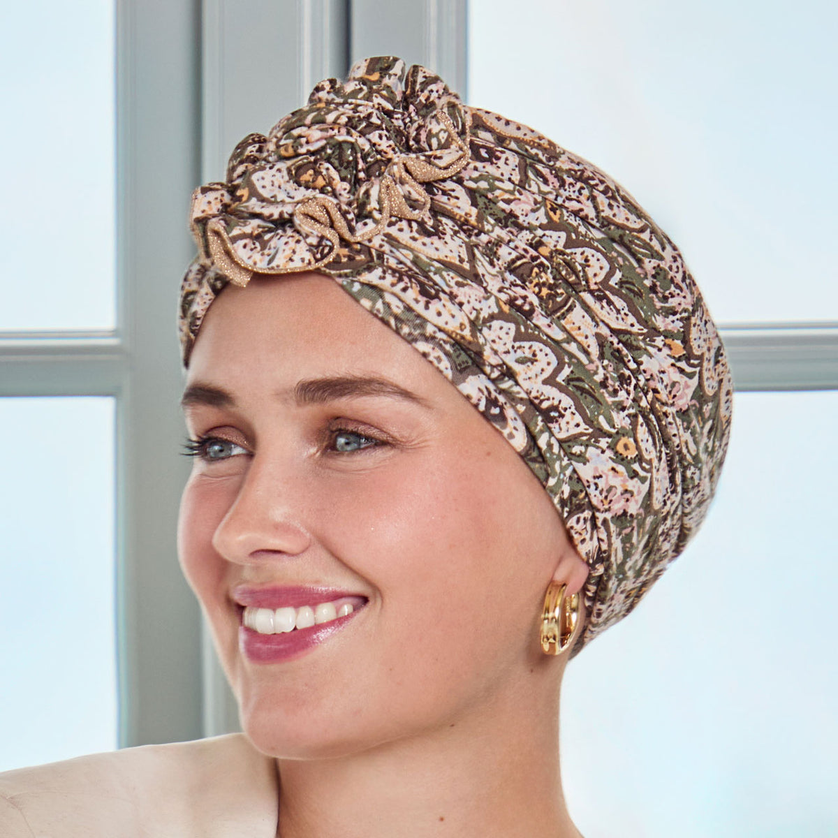 HocLotus Turban - Printed 4077 Maroccan Romance