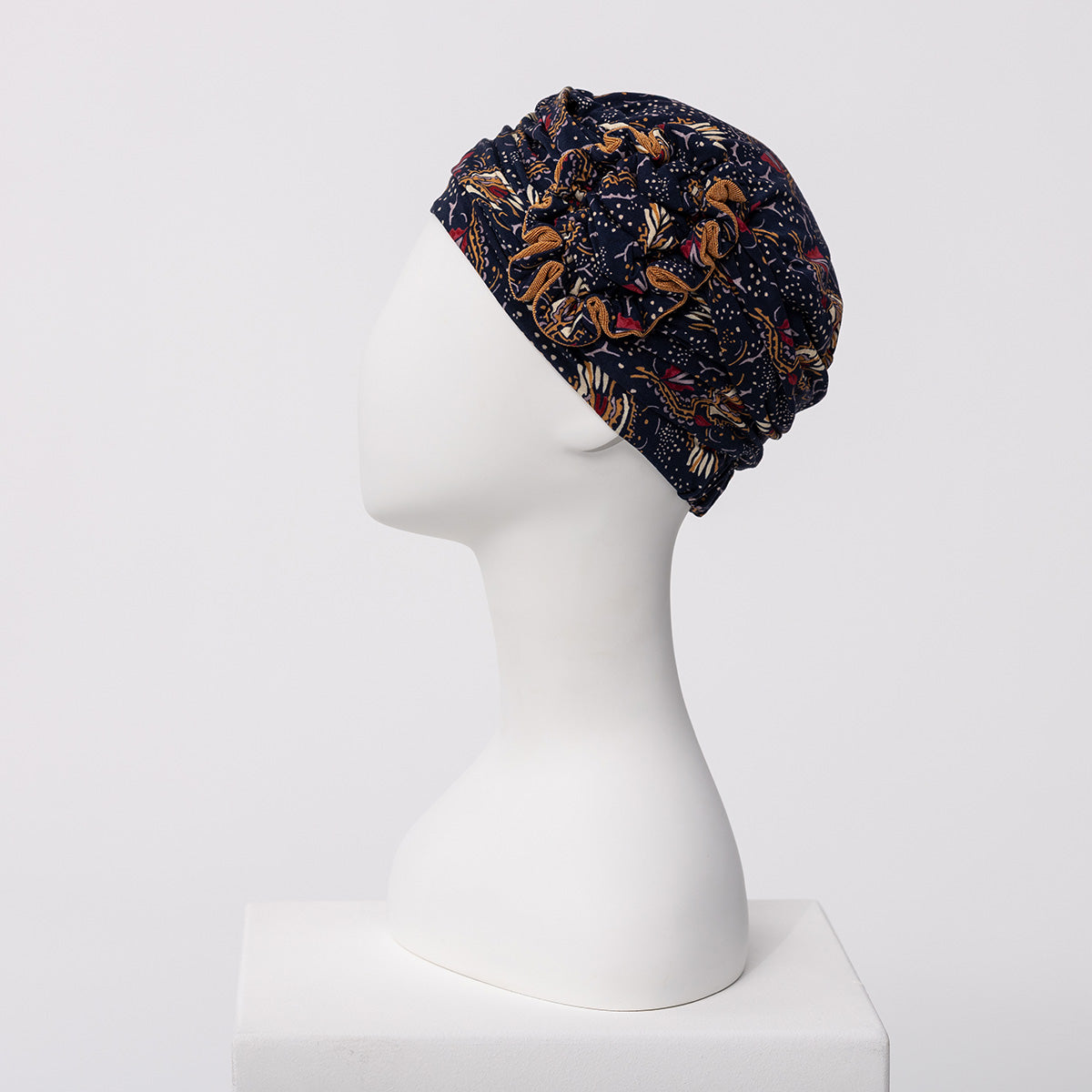 HocLotus Turban - Printed 4119 Amber Garden