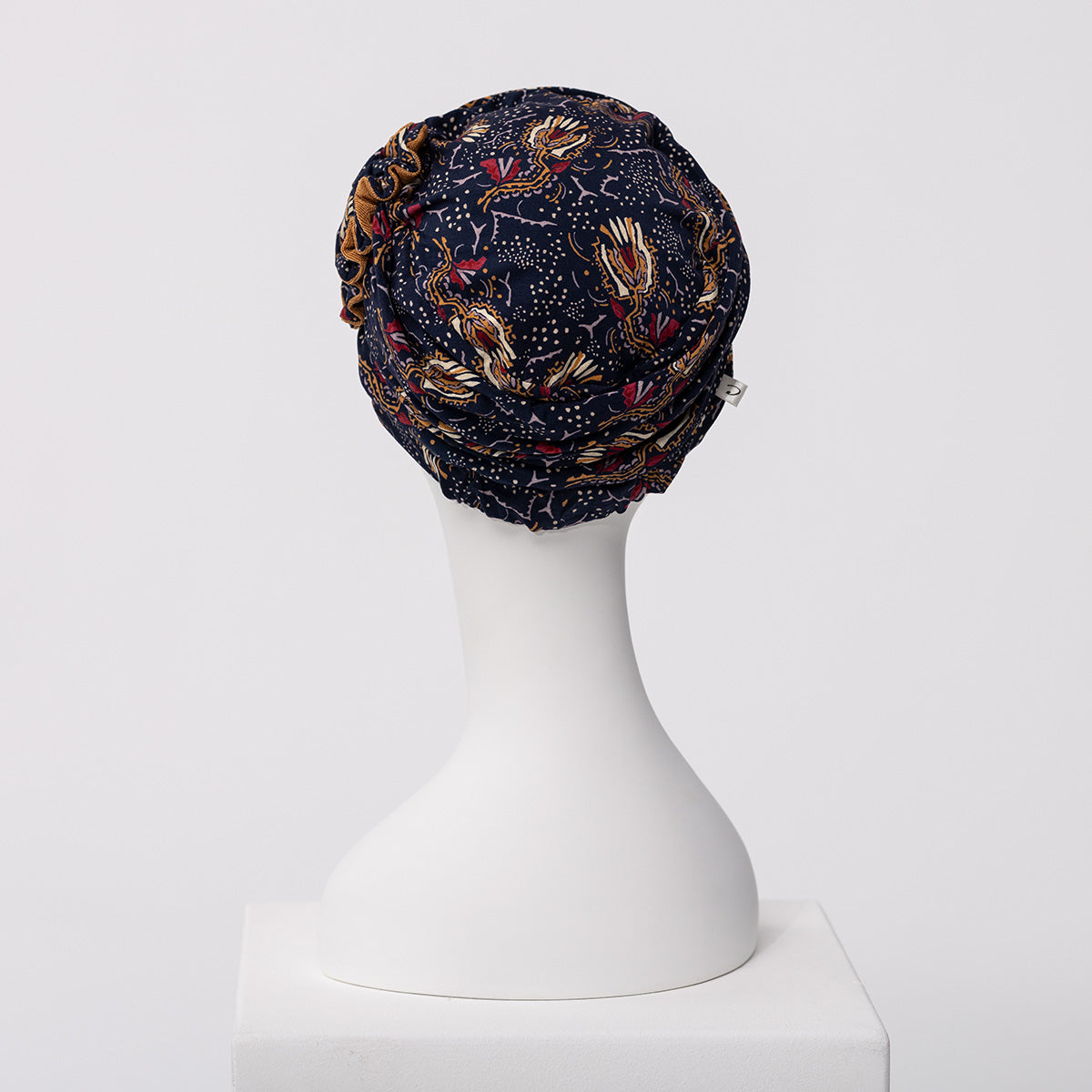 HocLotus Turban - Printed 4119 Amber Garden
