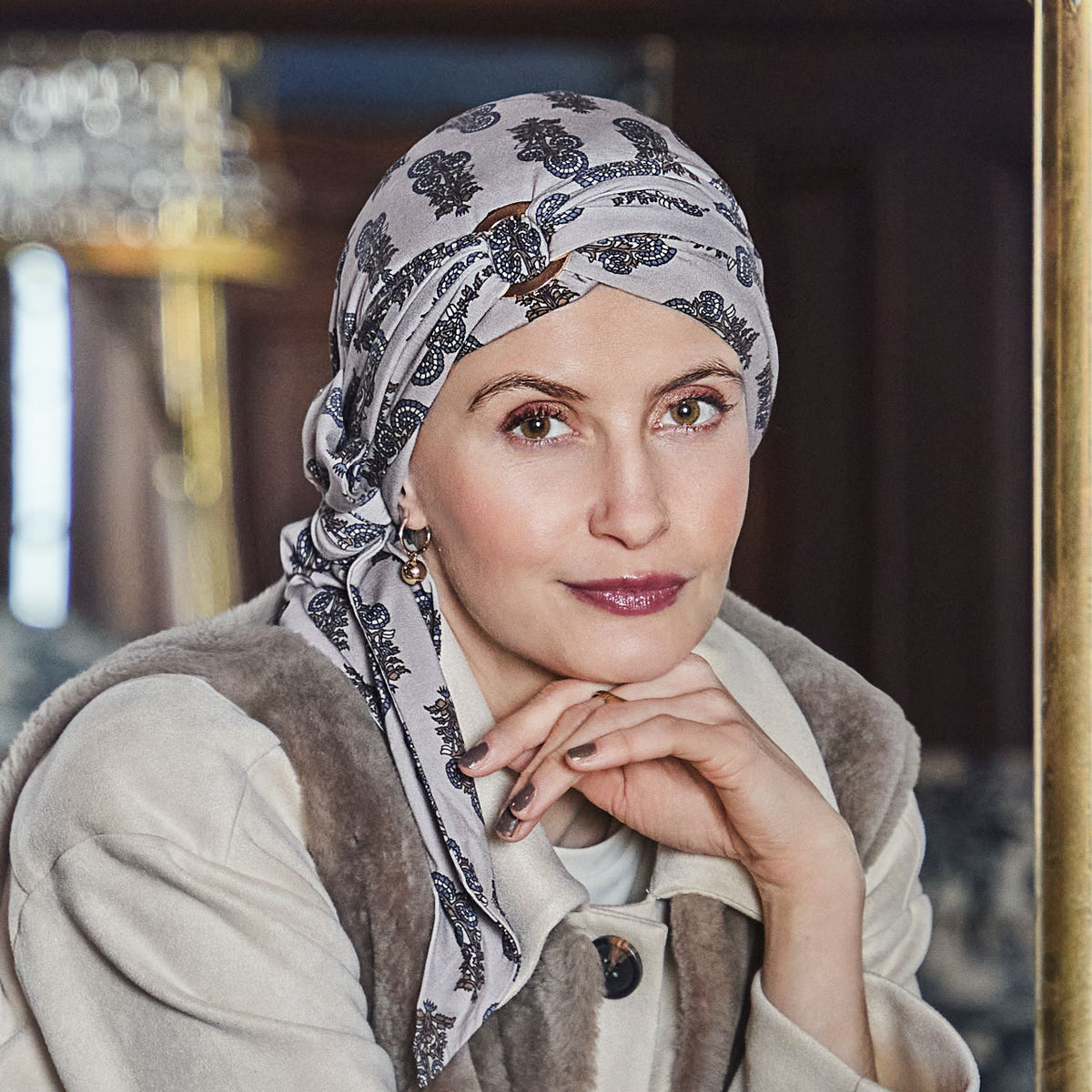 HocMantra Scarf Long - Printed 4116 Paisley Elegance