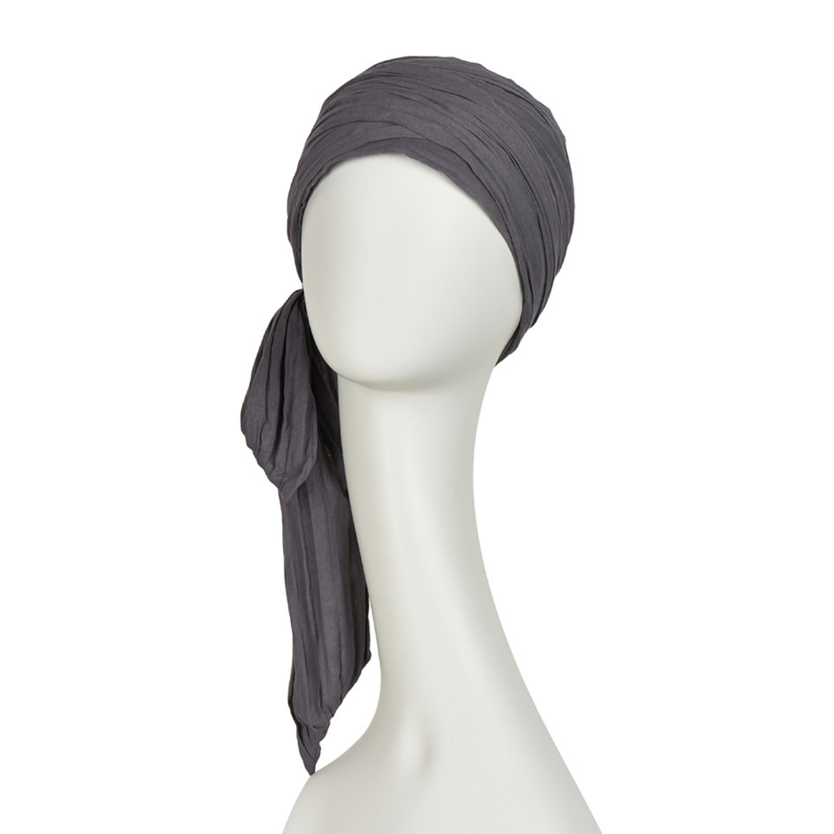 HocJoli Scarf - Long Crinkled 0293 Grey-Brown