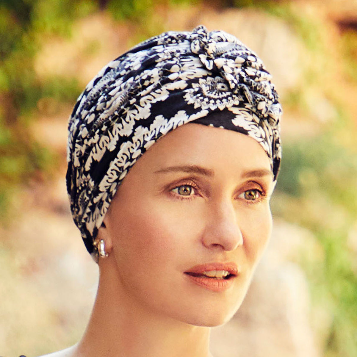 Turban HocLotus - Imprimé (Linen) 0818 Round &#39;n&#39; Round