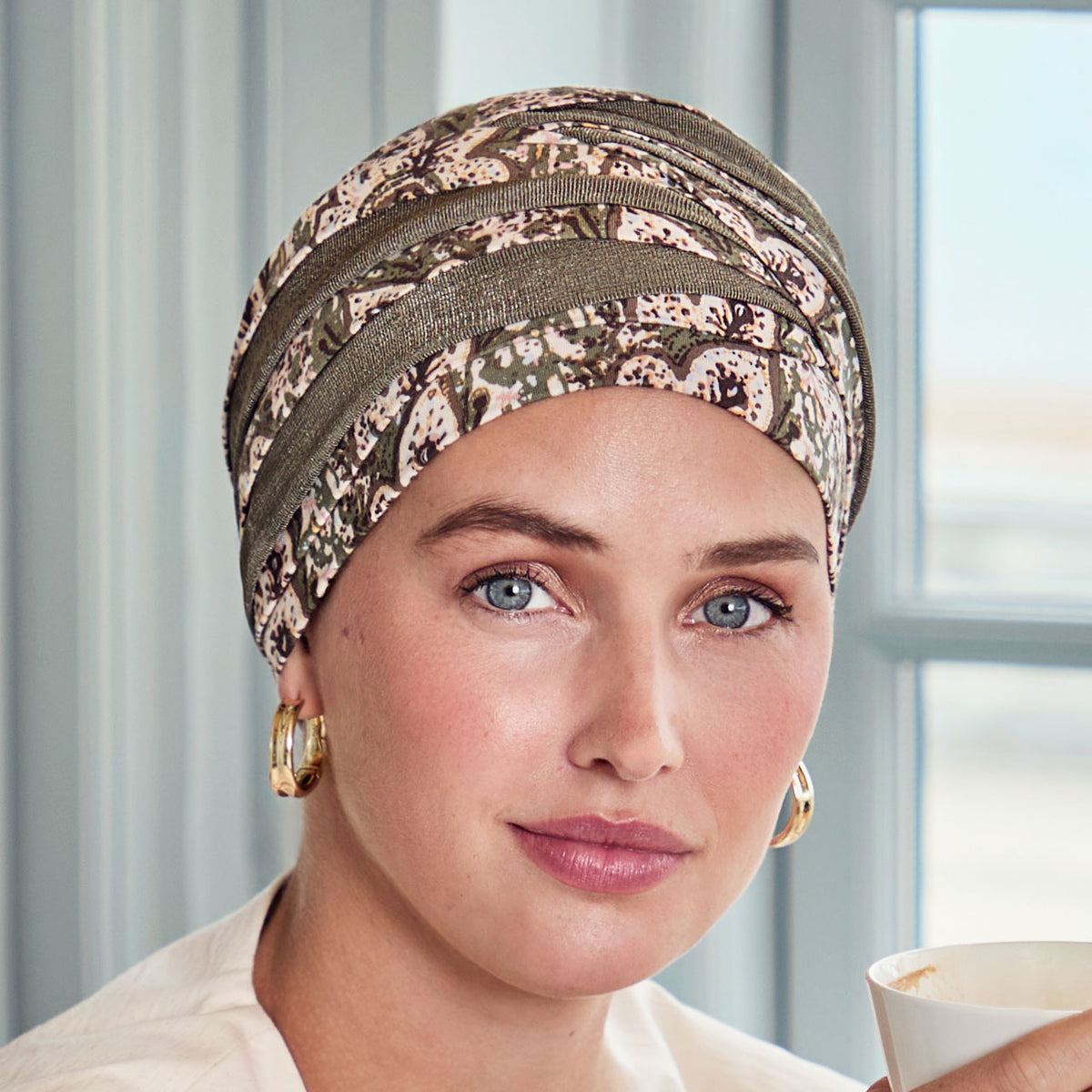 HocShanti Turban - Printed 4077 Moroccan Romance