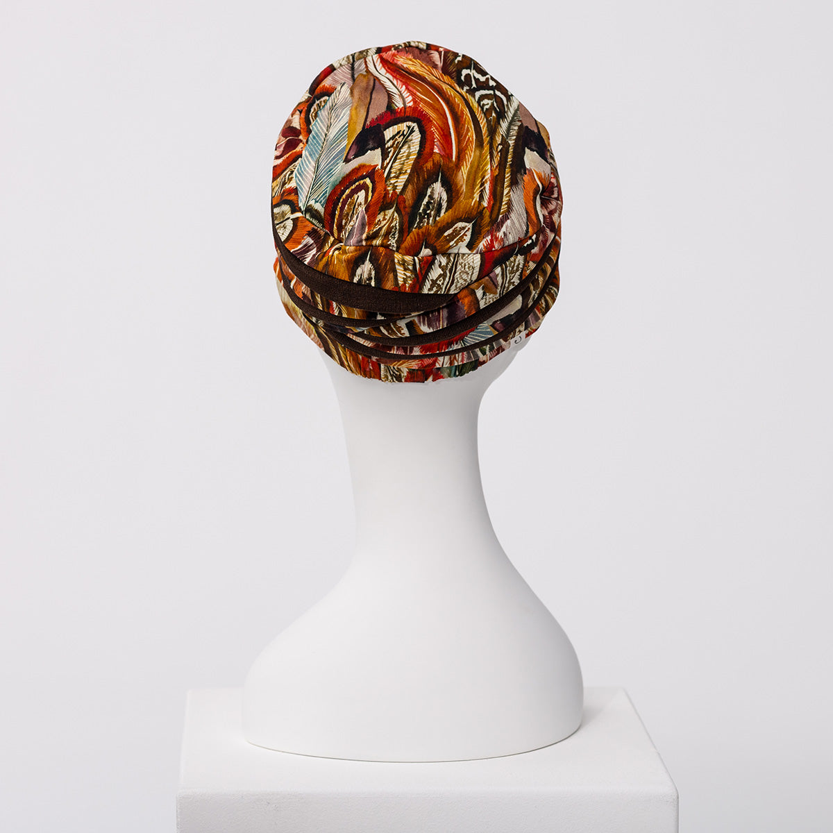 HocShanti Turban - Printed 4117 Tribal Feathers