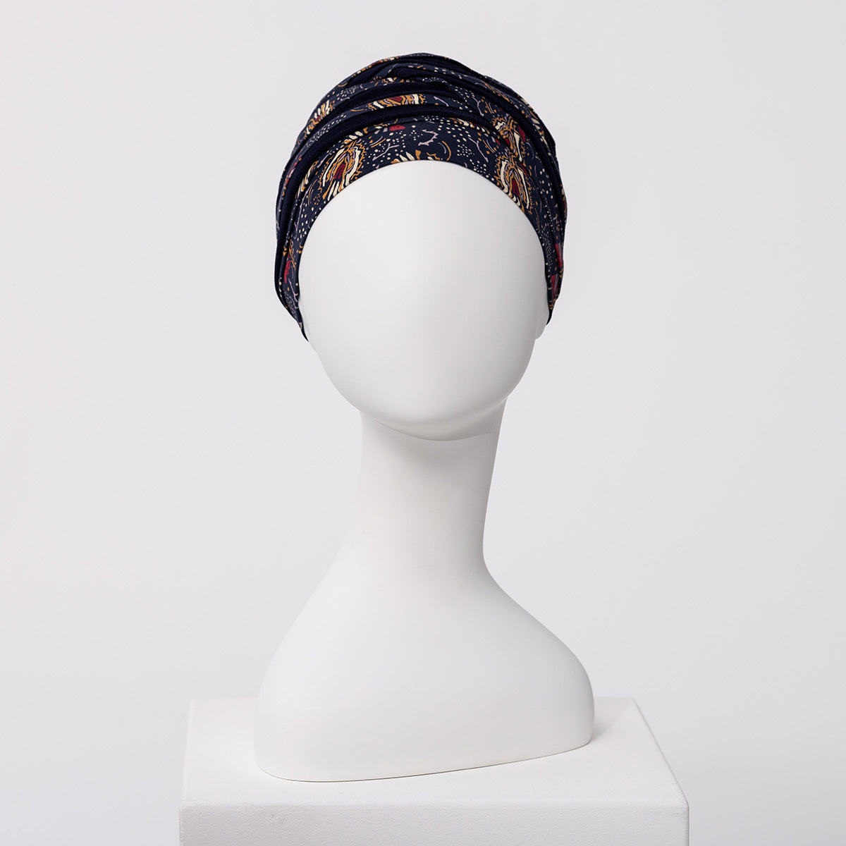 HocShanti Turban - Printed 4119 Amber Garden