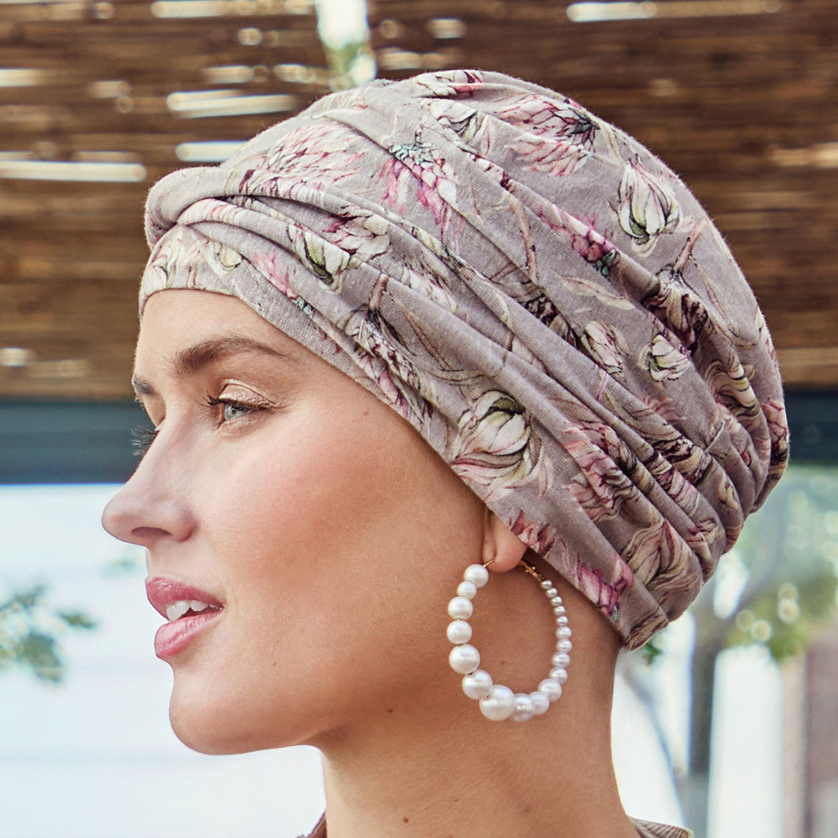 HocShakti Turban - Printed 4024 Protea Love