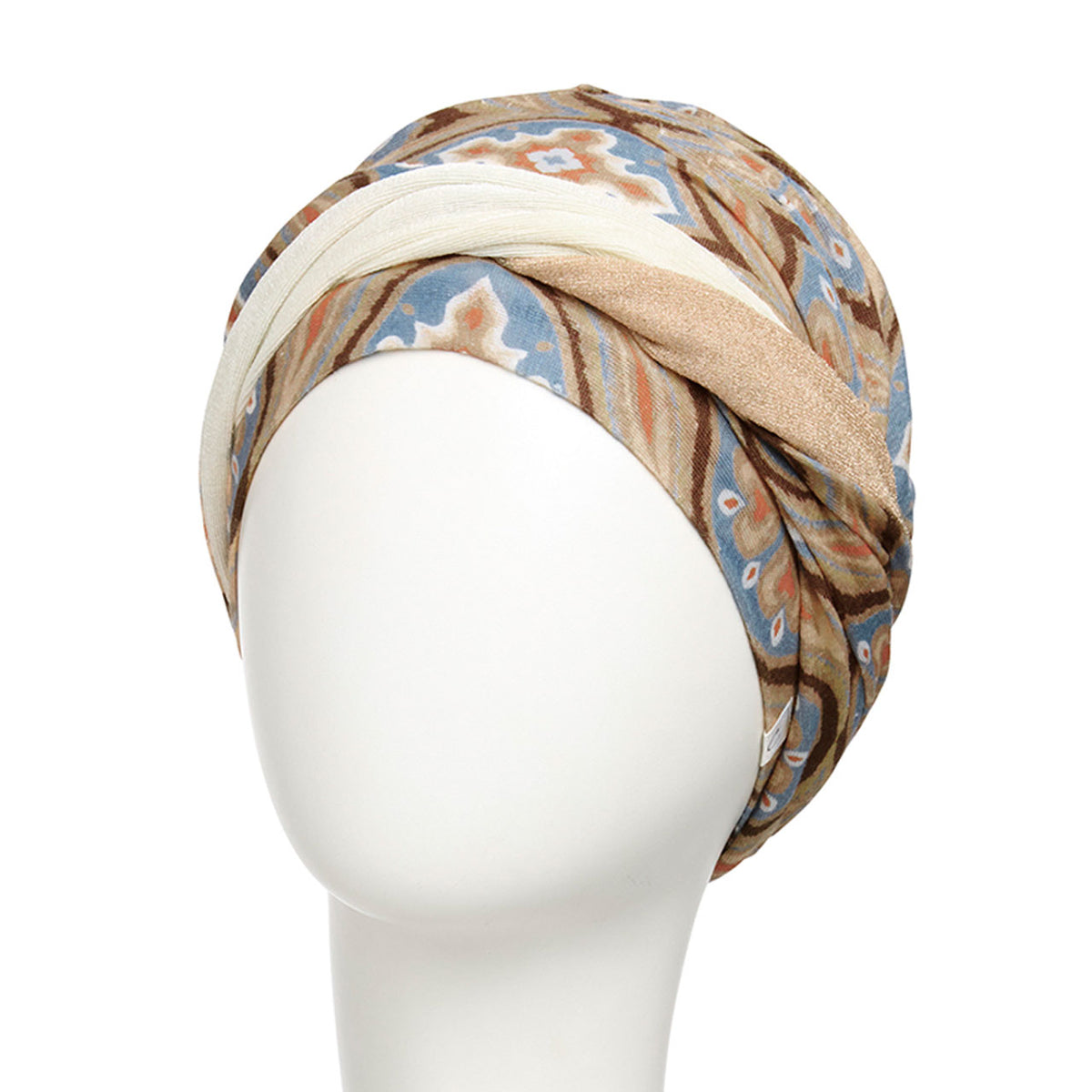 HocShakti Turban - Printed 4081Tuch of Gold