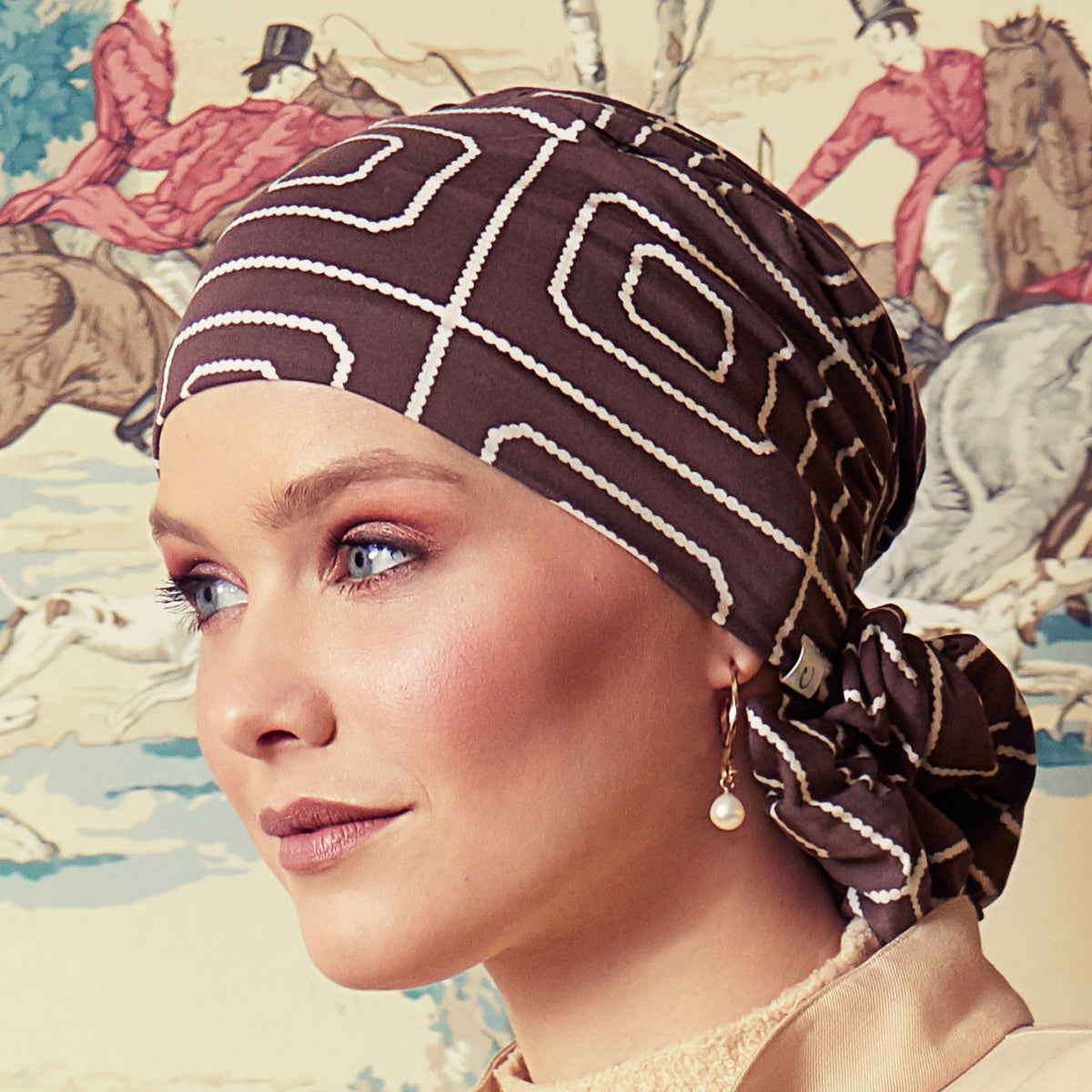 HocShakti Turban - Printed 0721 Graphic Pearl