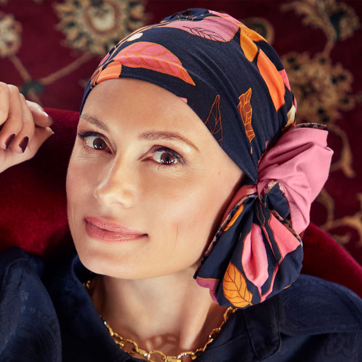 HocShakti Turban - Printed 0883 Joyful Autumn