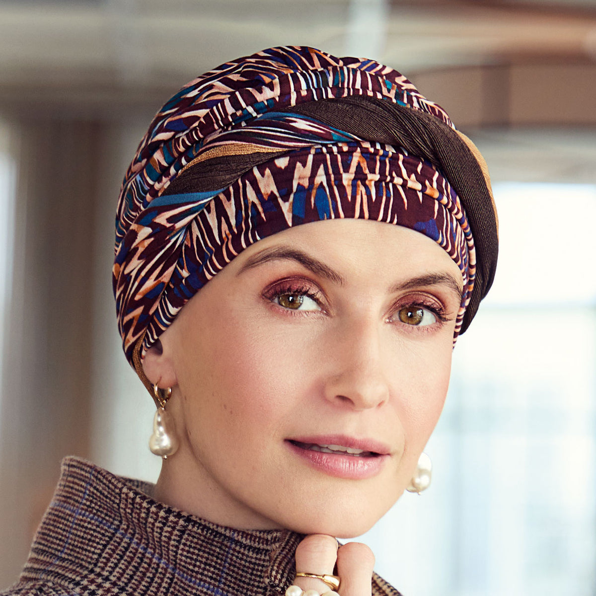 HocShakti Turban - Printed 4118 Ikat Mystery