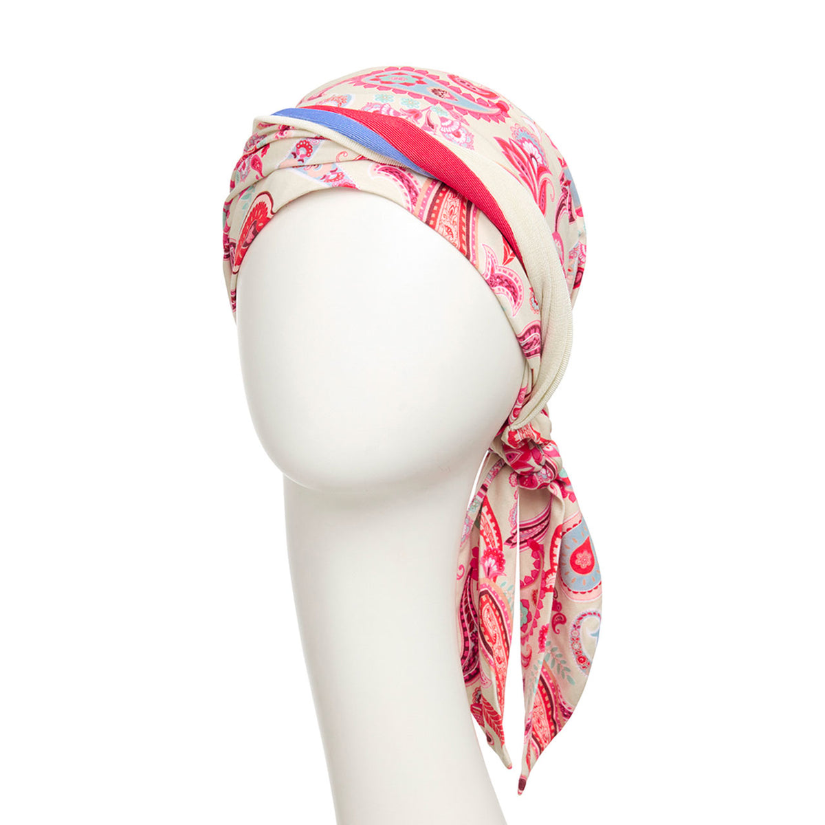 HocBeatrice Turban with Ribbons 4078 Paisley Sweets
