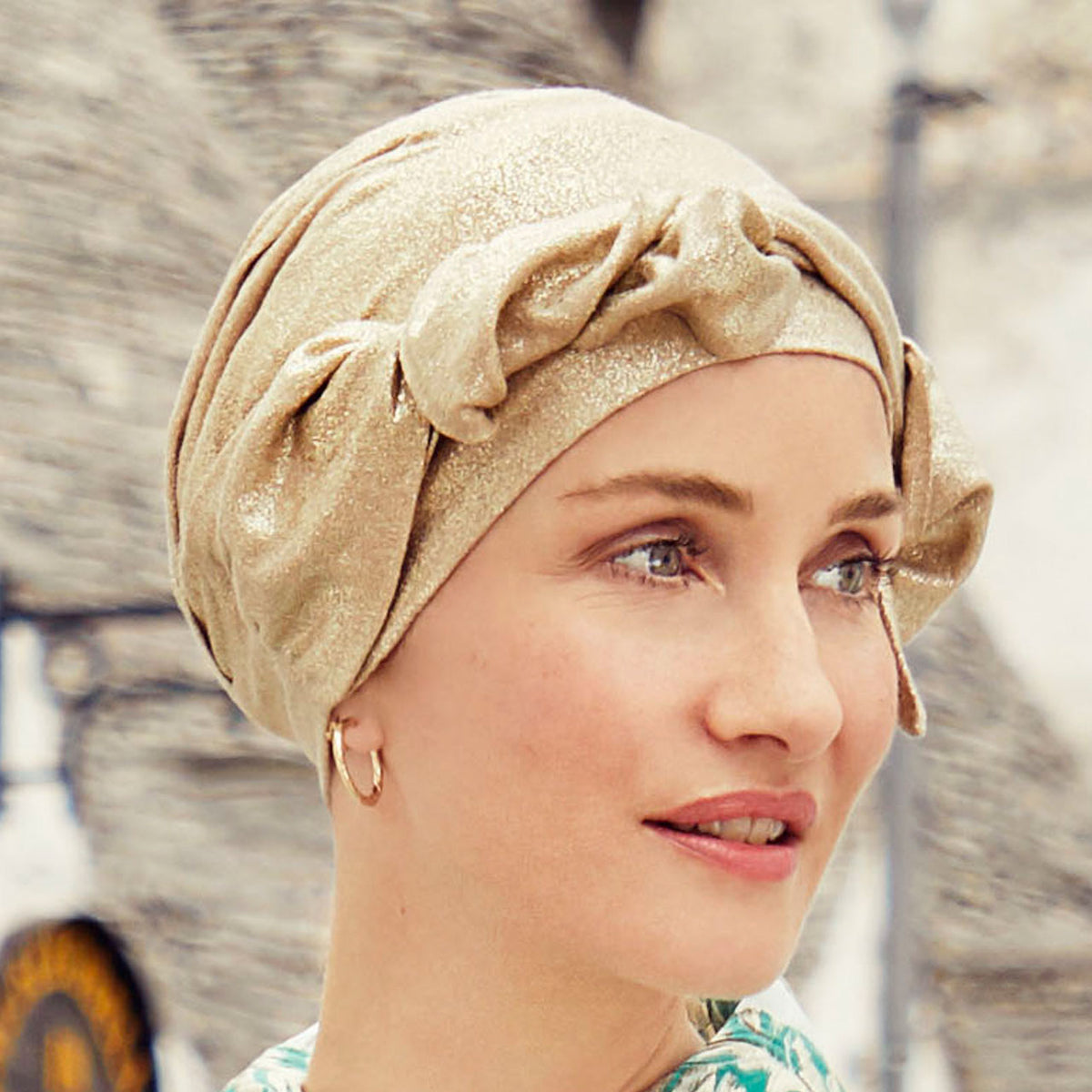 HocBeatrice Turban - Printed 0847 Frosted Almond