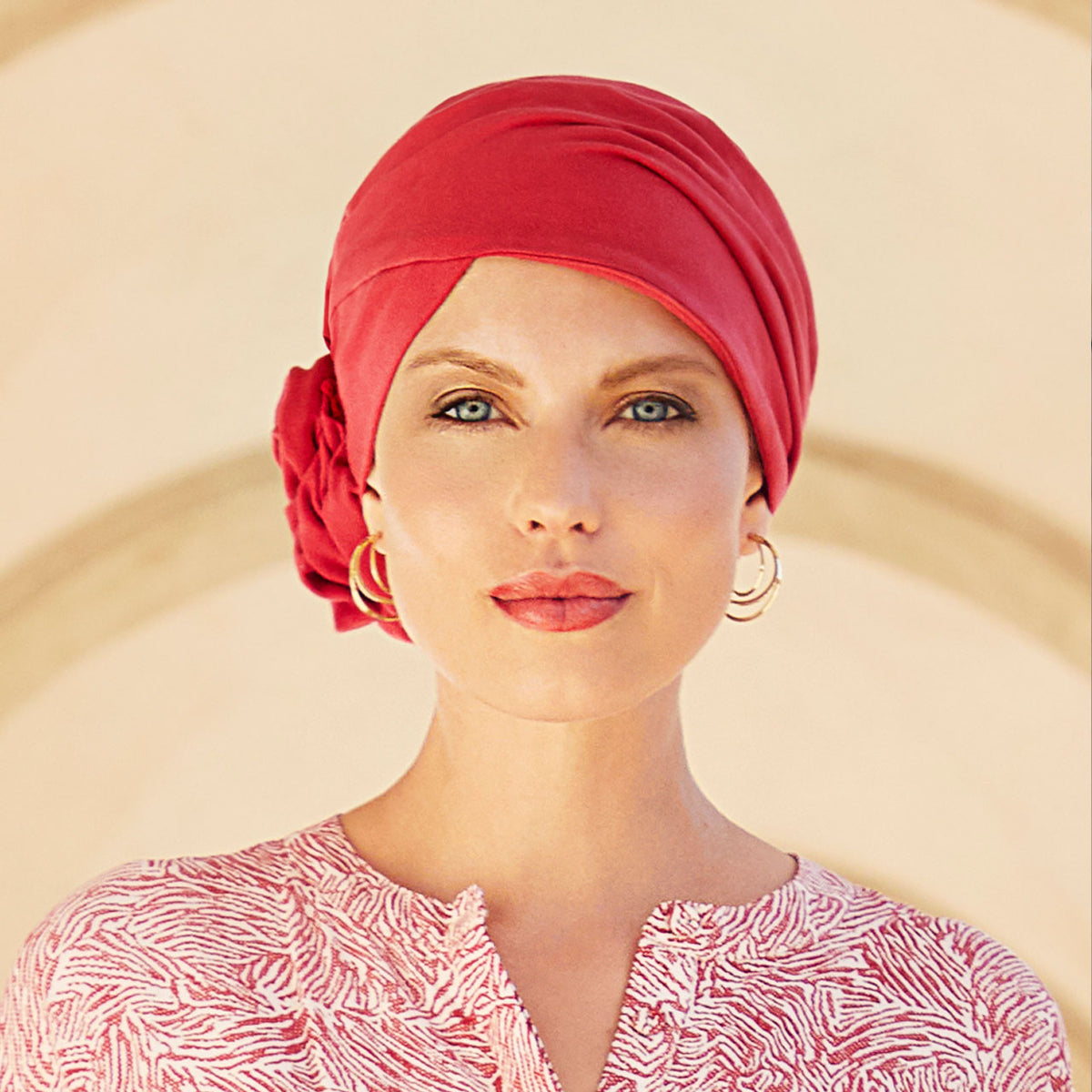 HocZuri Turban 0725 Lipstick Red