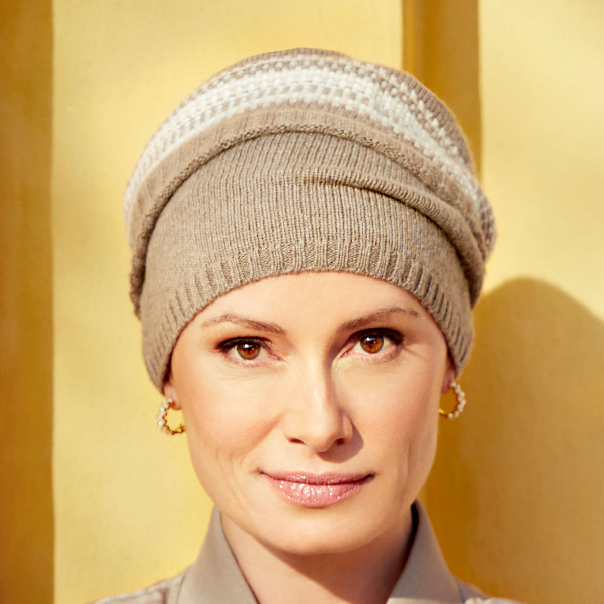 HocHazel knitted hat 0907 Brown Harmony