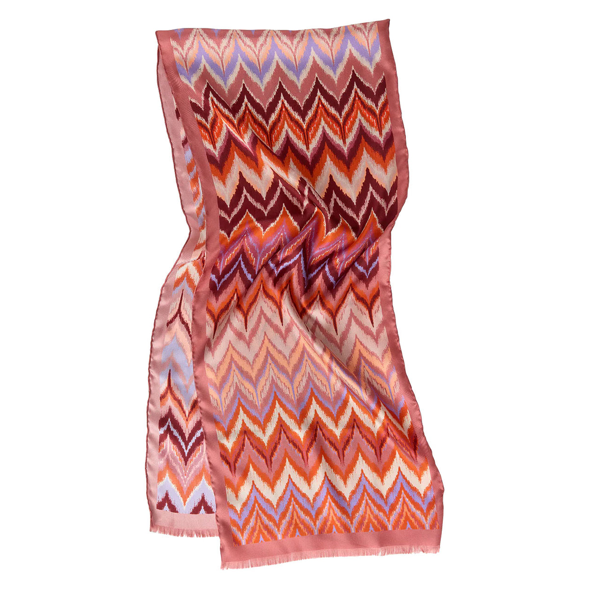 HocSilk Scarf 32x160 - 0923 Wave Dusty Rose