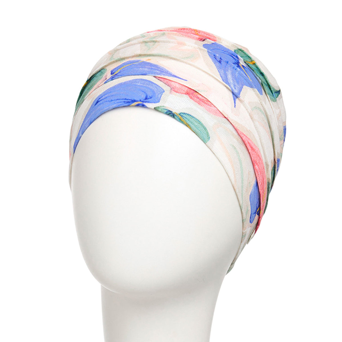 HocYoga Turban - Printed (Linen)  4080 Tropical Blossoms