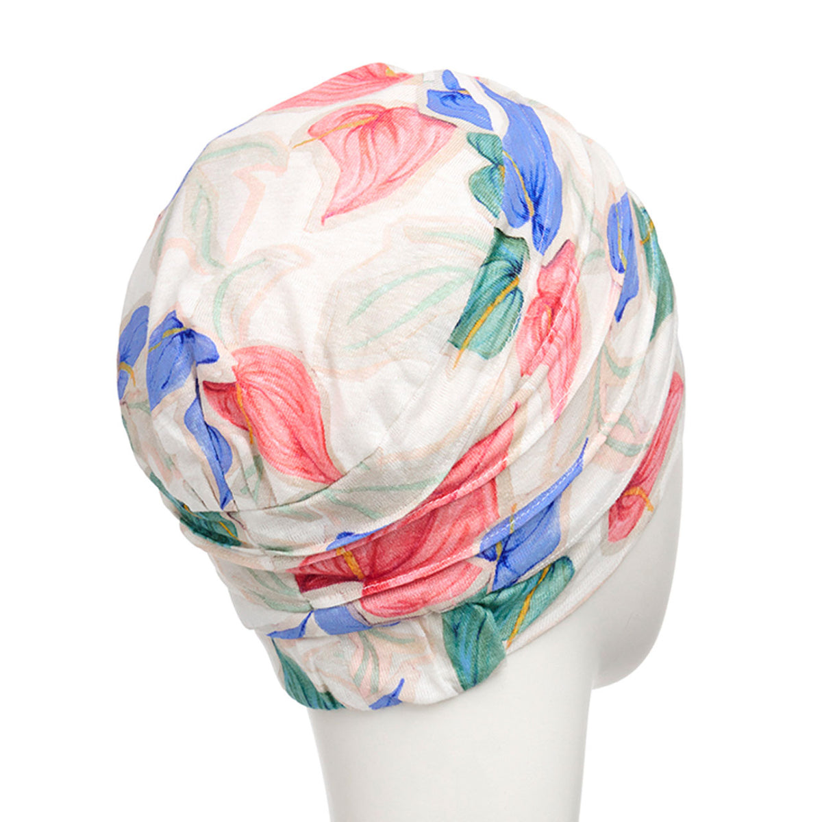 HocYoga Turban - Printed (Linen)  4080 Tropical Blossoms