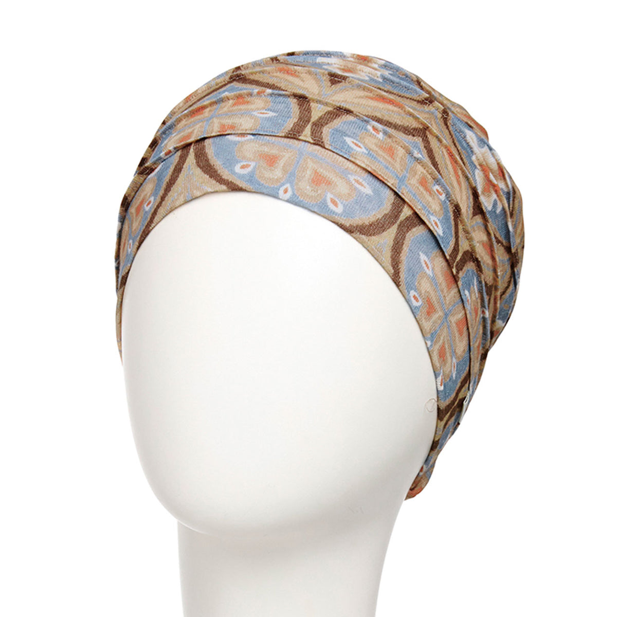 HocYoga Turban - Printed (Linen)  4081 Touch of Gold