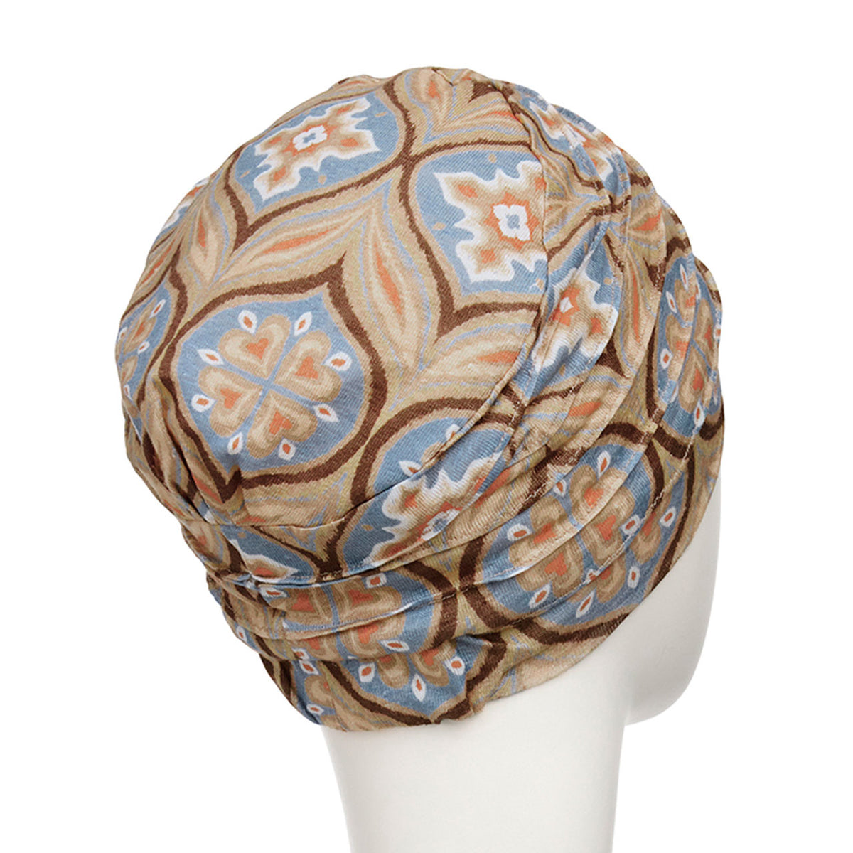 HocYoga Turban - Printed (Linen)  4081 Touch of Gold