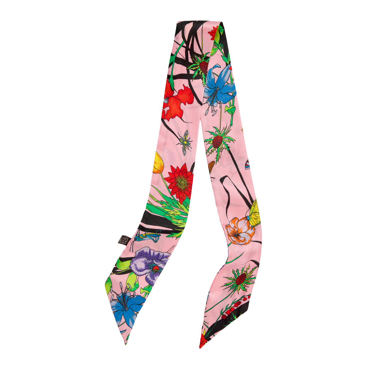HocTwilly Silk Scarf 5x85 - 4043 Living Garden-Pink