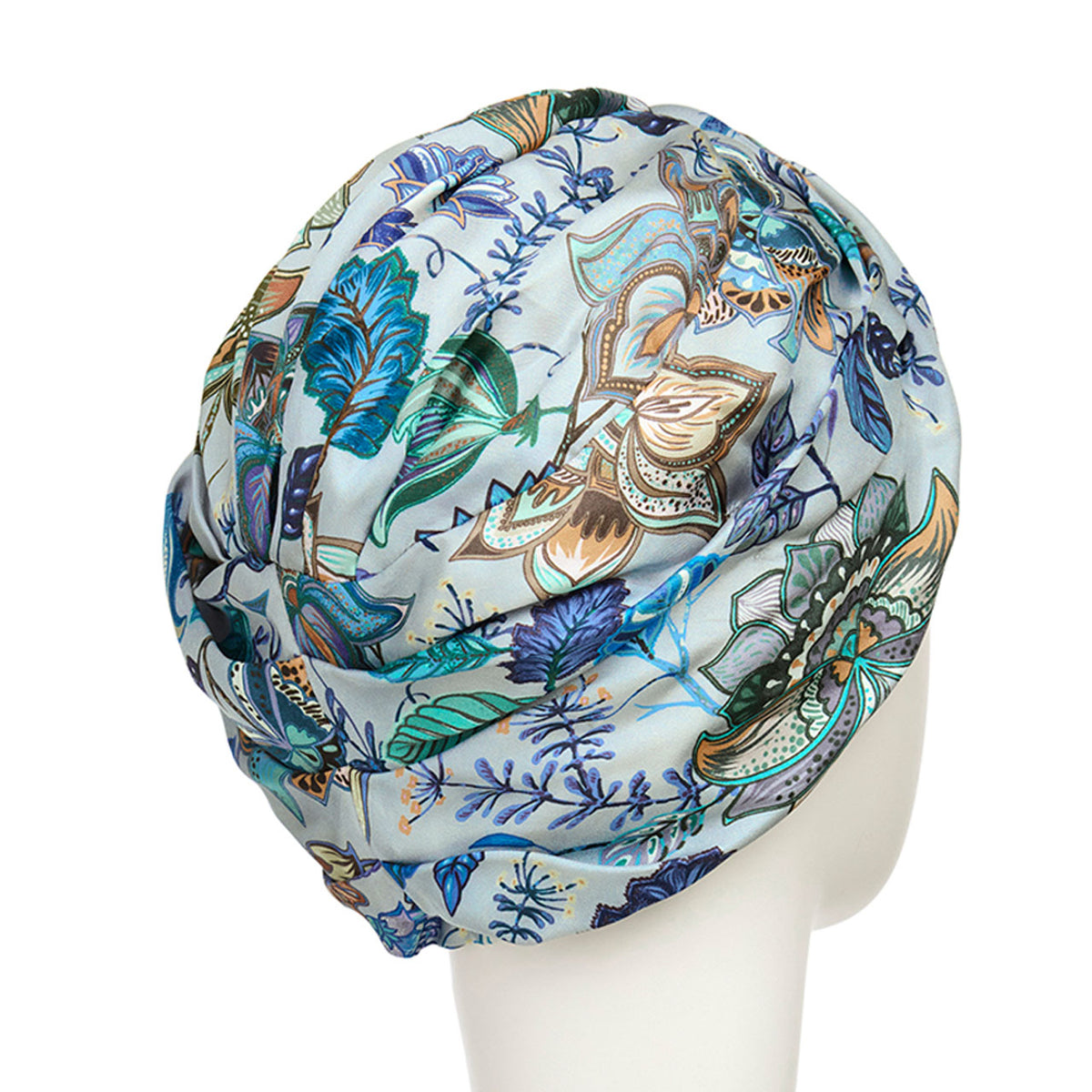 HocCiana Turban - 4091 Paisley Love- Blue/Grey