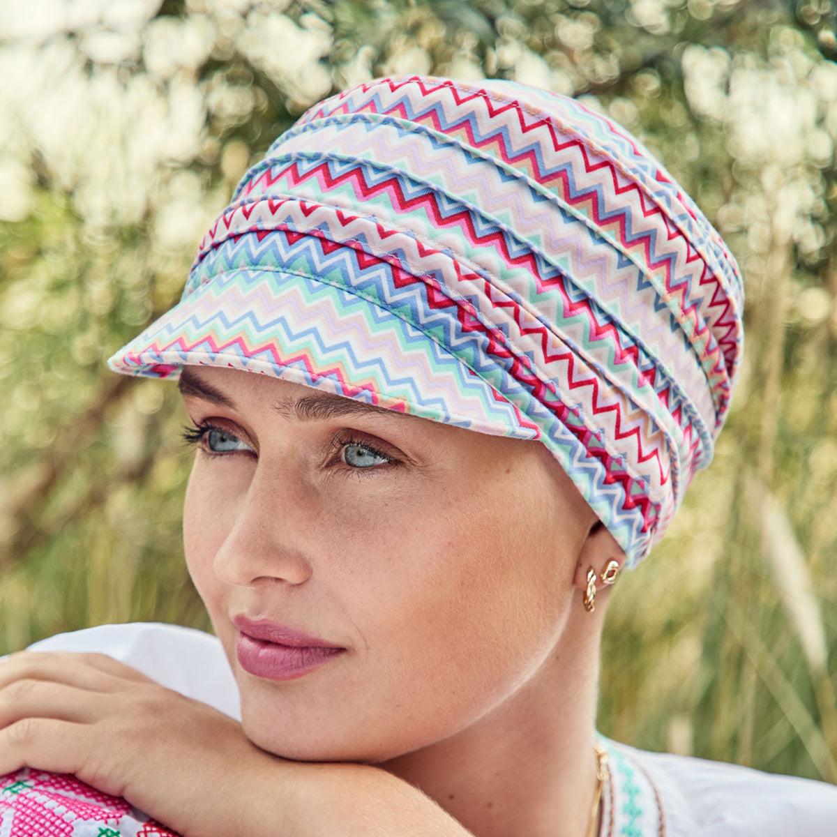 HocYoga Cap - Printed 4079 Zigzag Vibes