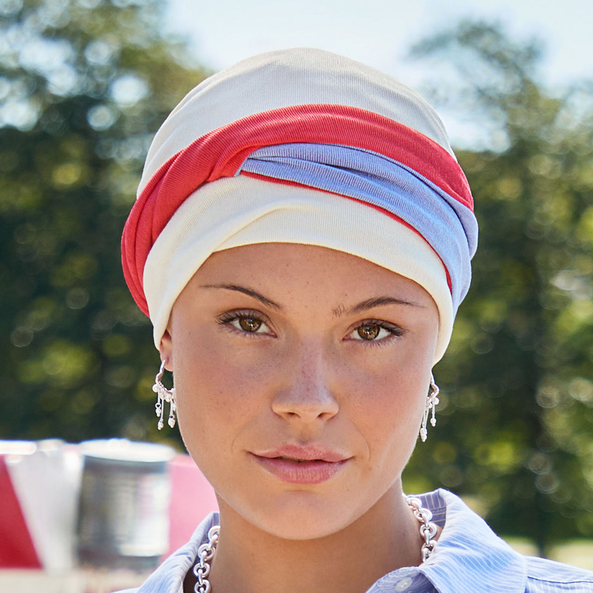 HocZoya - V Turban 4102 Ivory n mix