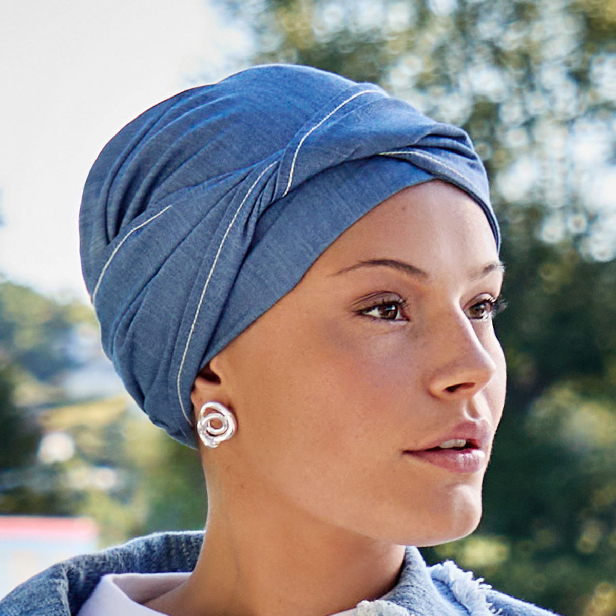 HocMary - V Turban 4097 Denim Flair