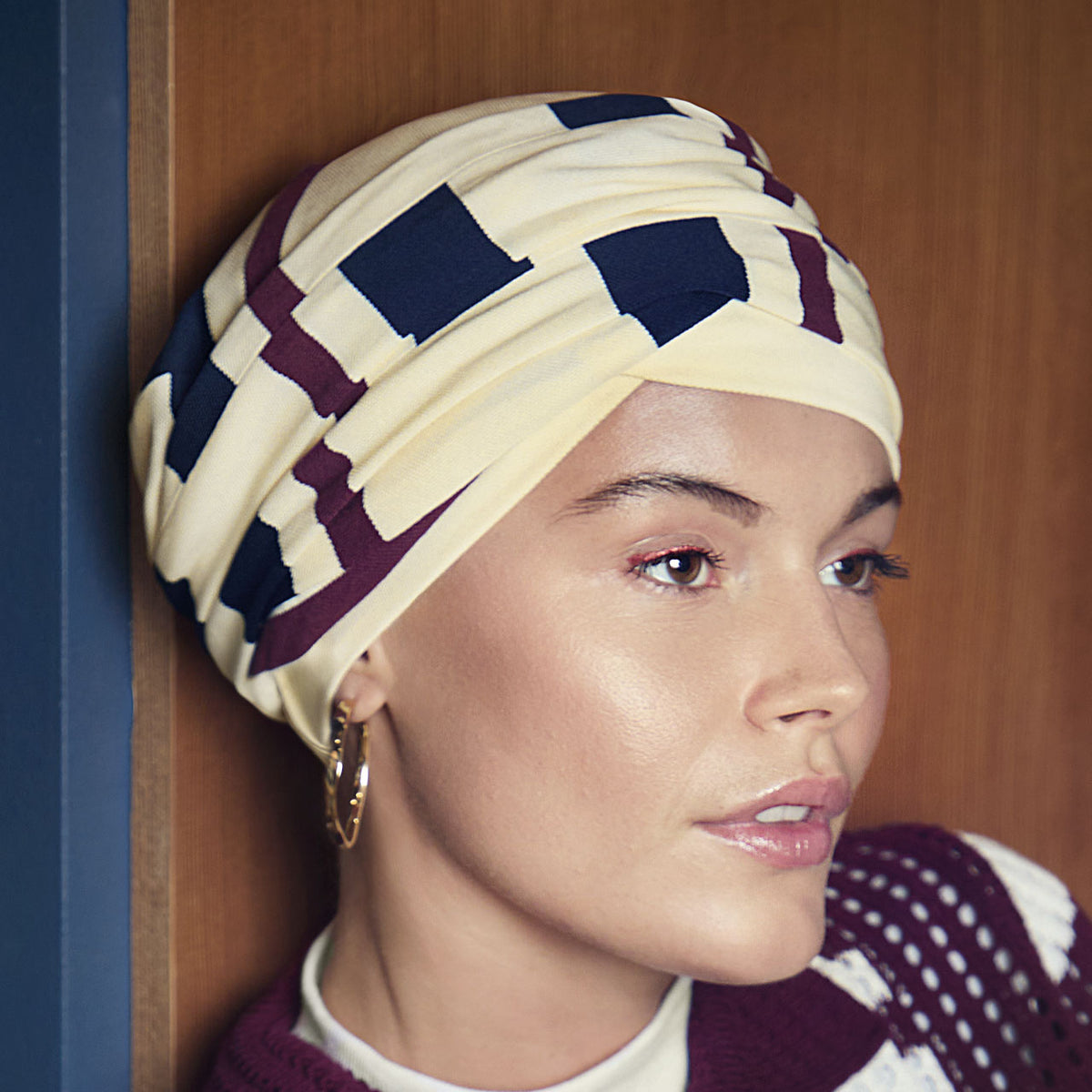 HocElma - V Turban 4136 Nautical Stripes