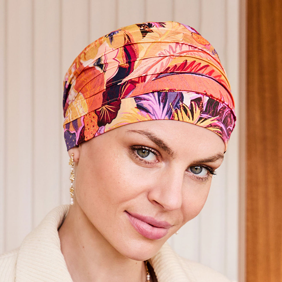HocYoga Turban - Printed 4048 Firework Autumn