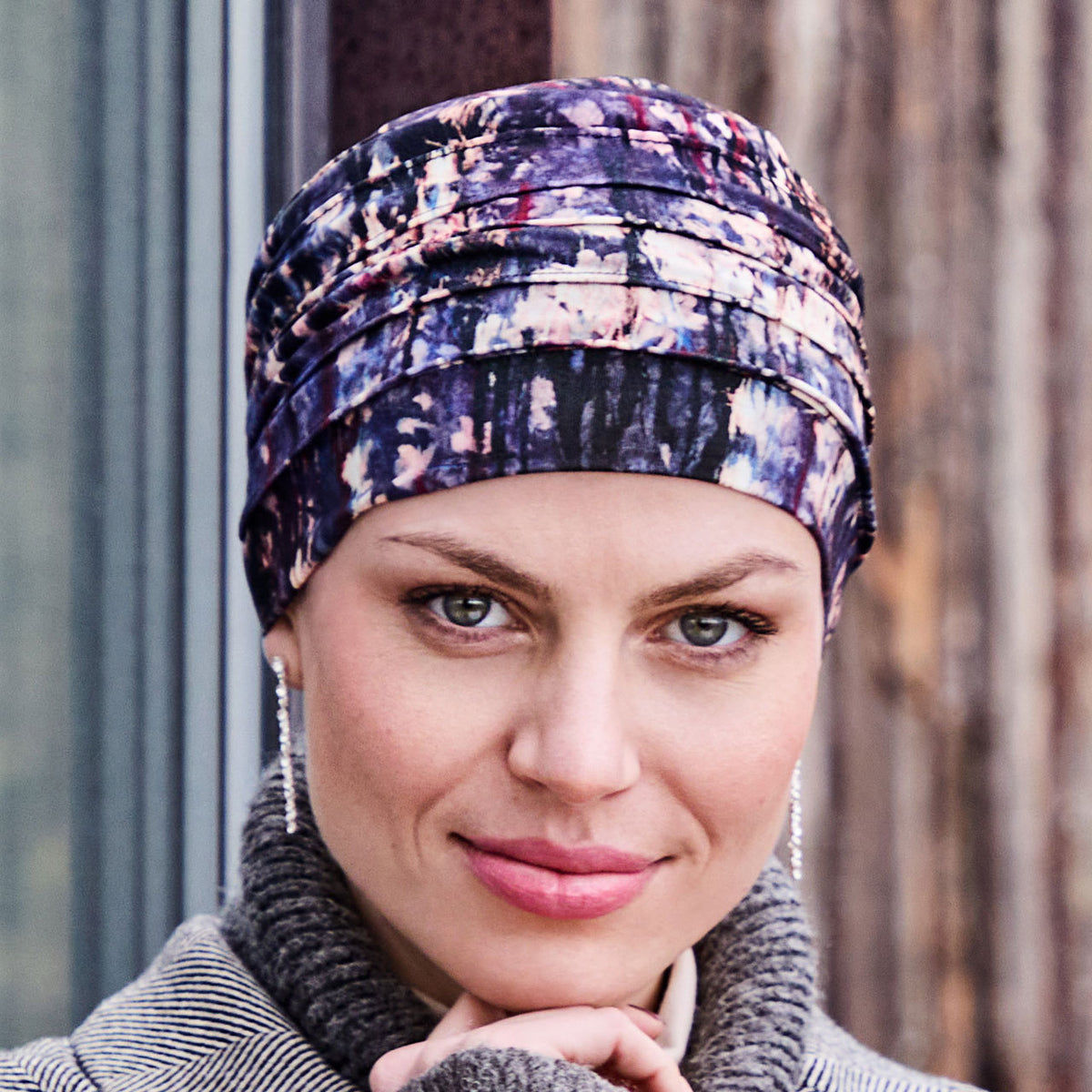 HocYoga Turban - Printed 4049 Tie Dye Dusk
