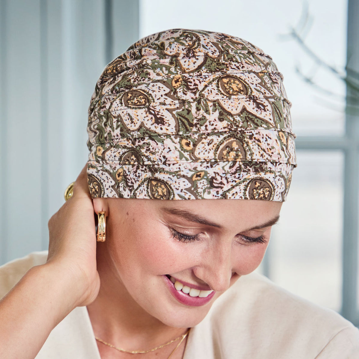 HocYoga Turban - Printed 4077 Moroccan Romance