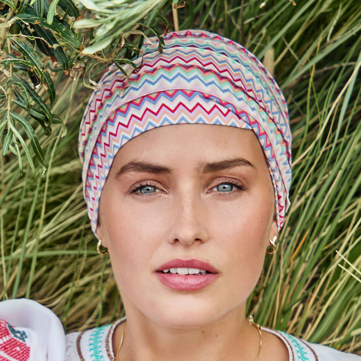 HocYoga Turban - Printed 4079 Zigzag Vibes