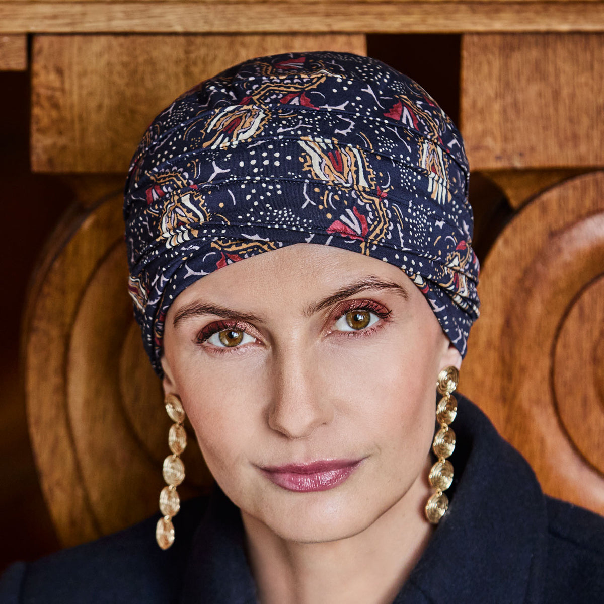 HocYoga Turban - Printed 4119 Amber Garden