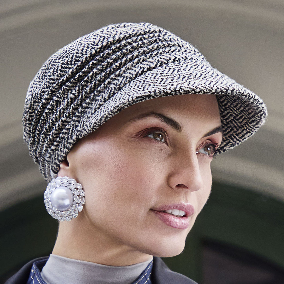 HocPandora-Boho Cap 4146 Vintage Tweed