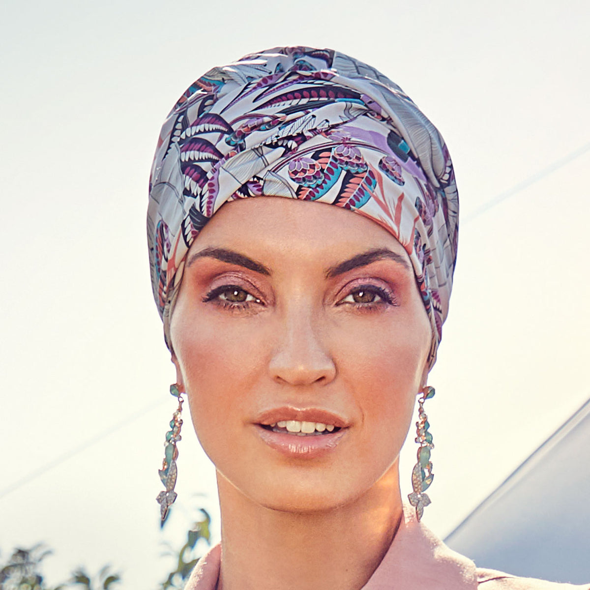 HocSapphire Turban - Printed 0758 Rainforest