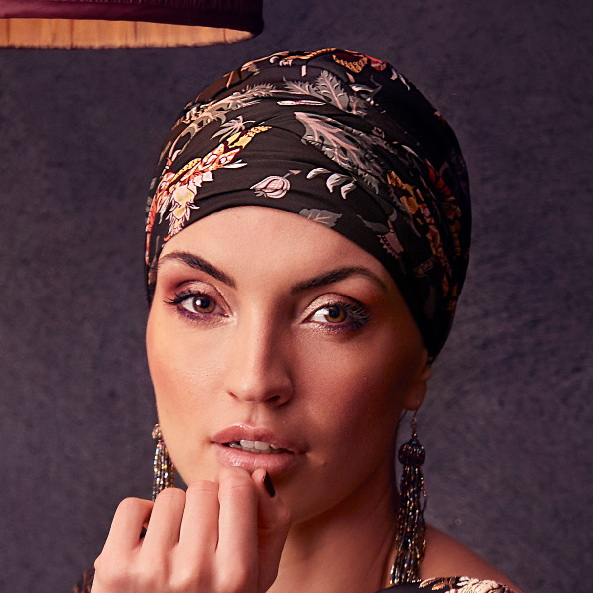 HocSapphire Turban - Printed 0802 Exotic Garden