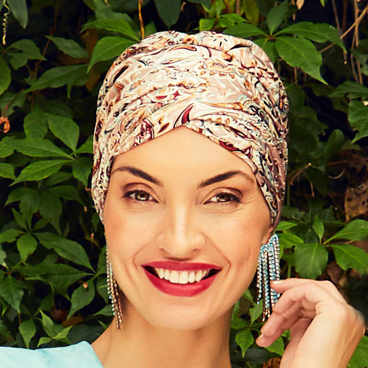 HocSapphire Turban - Printed 0860 Oriental Rose Paisley