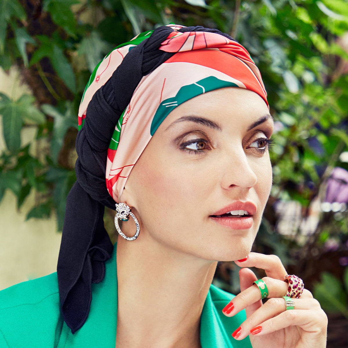 HocSapphire Turban - Printed 0922 Artistic Summer