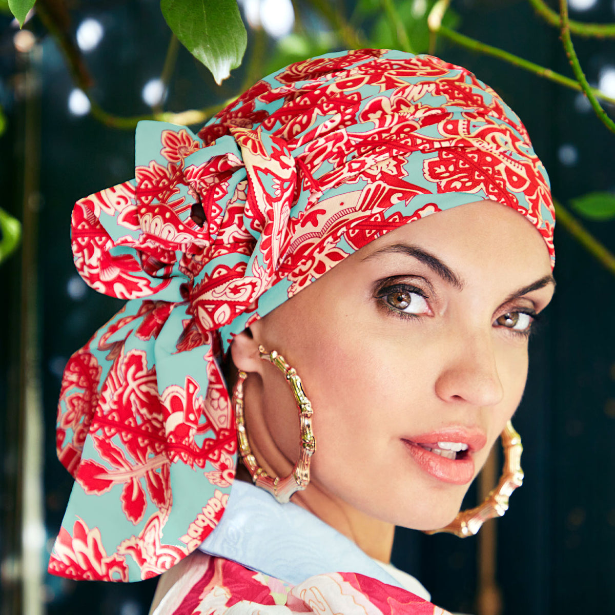 HocJuvela Turban Set - Printed 0918 Summer Oasis