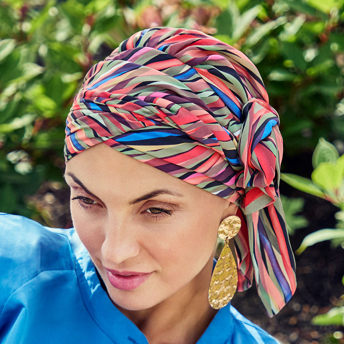 HocJuvela Turban Set - Printed 4111 Sunset Tribal