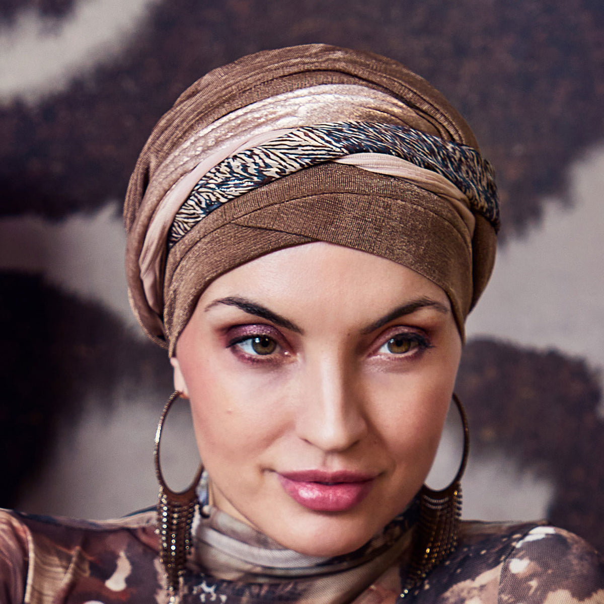 HocPerla - Boho Turban Set 4061 Caramel Rituals Mix